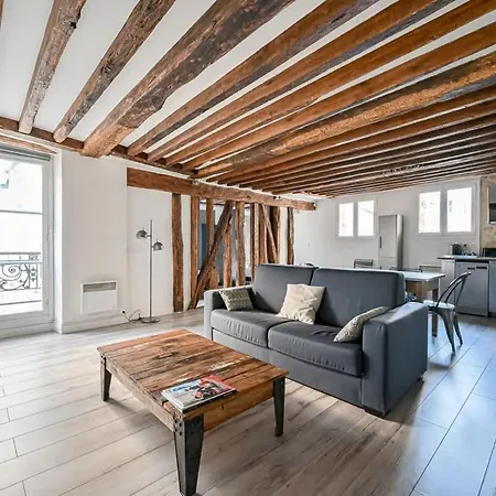 Apartment Grand 2 Pieces Typique Du Marais *
